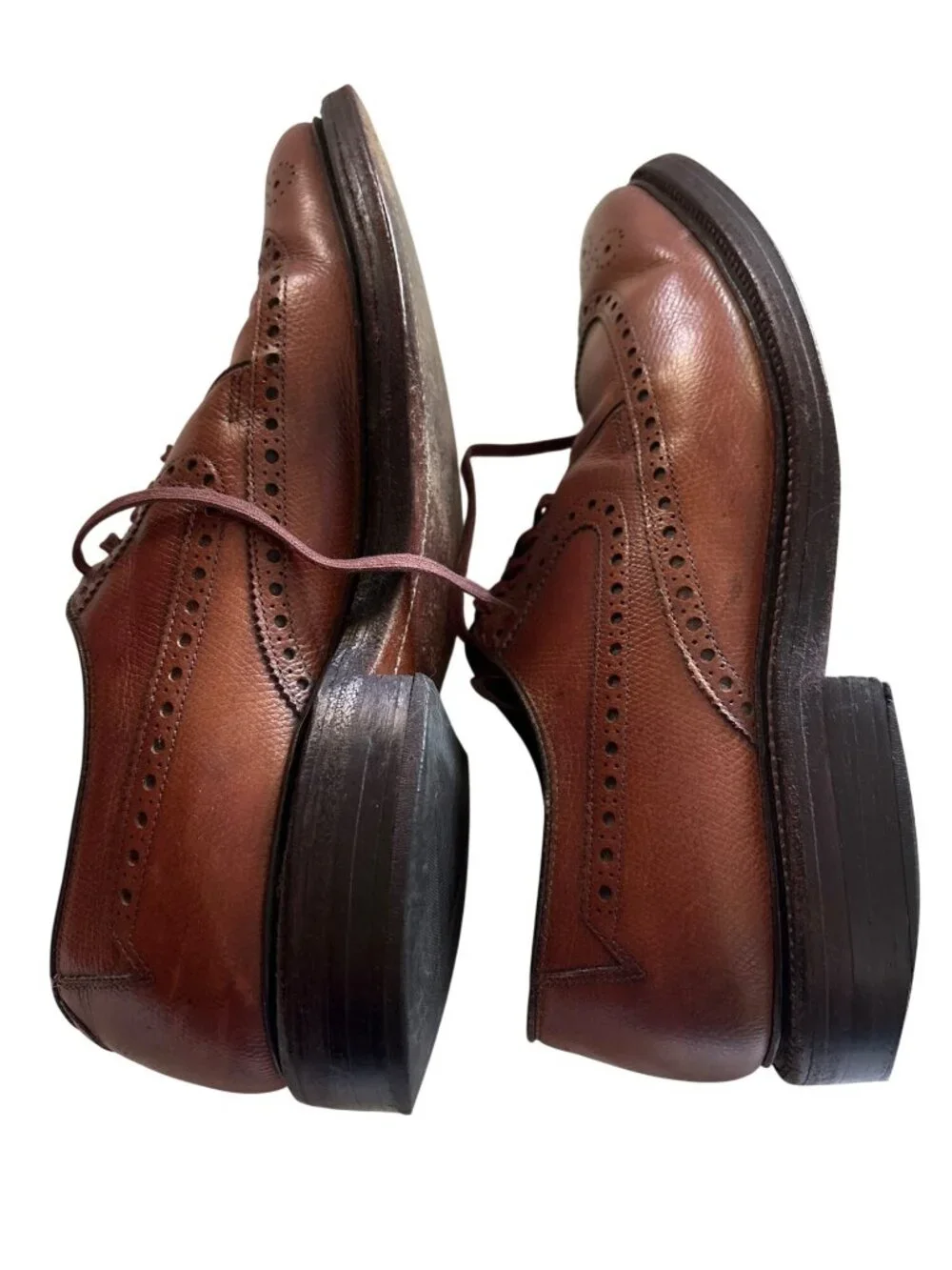 Allen Edmonds Baltic Brown Leather Wingtip Oxfords Mens Size 7D